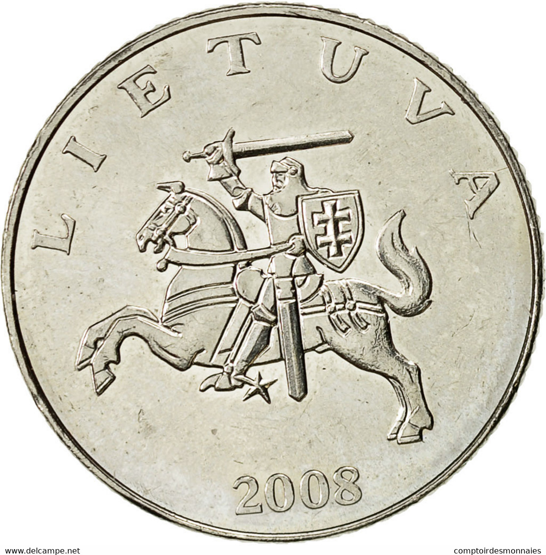 Monnaie, Lithuania, Litas, 2008, TTB+, Copper-nickel, KM:111 - Litouwen