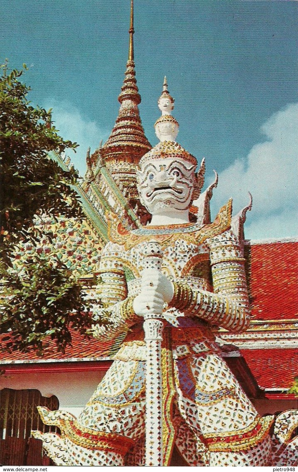 Thailandia (Thailand) Bangkok, Giant Guardians At The Temple Of Dawn - Tailandia