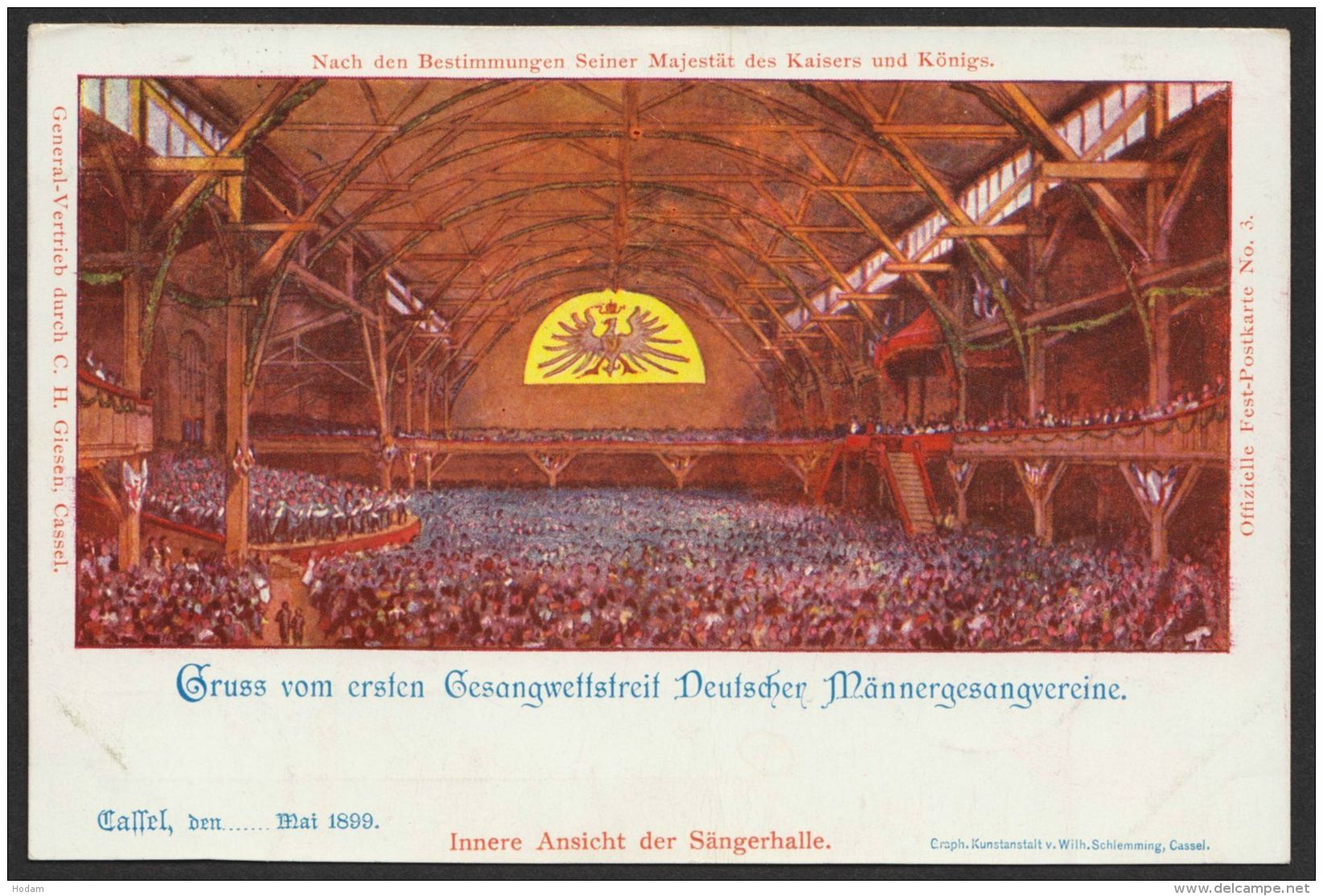 Mi-Nr. PP9C100/05, "Cassel, Sängerwettstreit", Bedarf Mit Pass. Sst - Cartoline