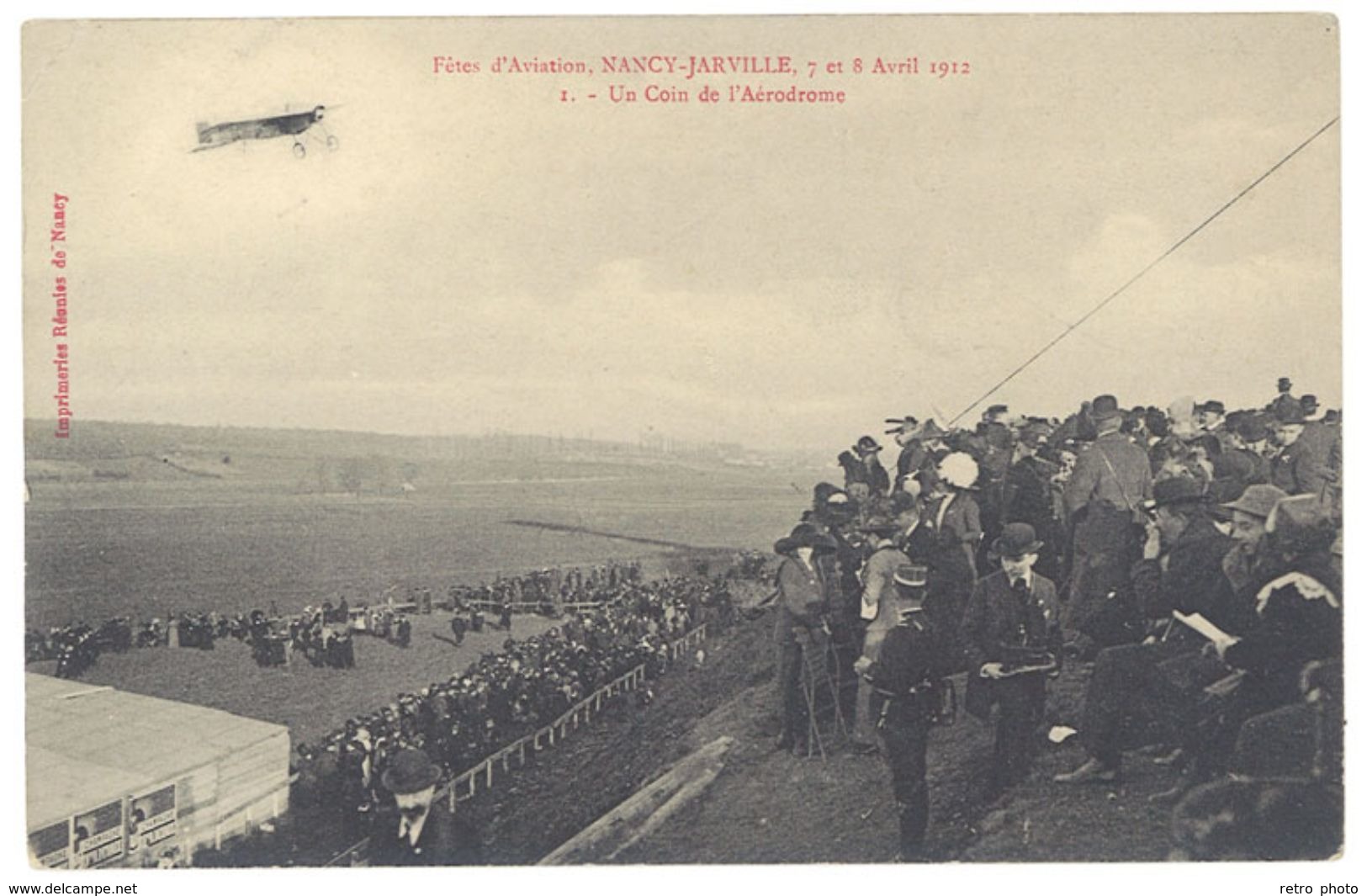 Cpa Nancy Jarville - Fête D'Aviation 1912 - Un Coin De L'Aérodrome - Nancy