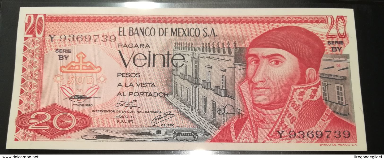 MESSICO - 20  PESOS - FIOR DI STAMPA - CARTAMONETA - PAPER MONEY - Mexique