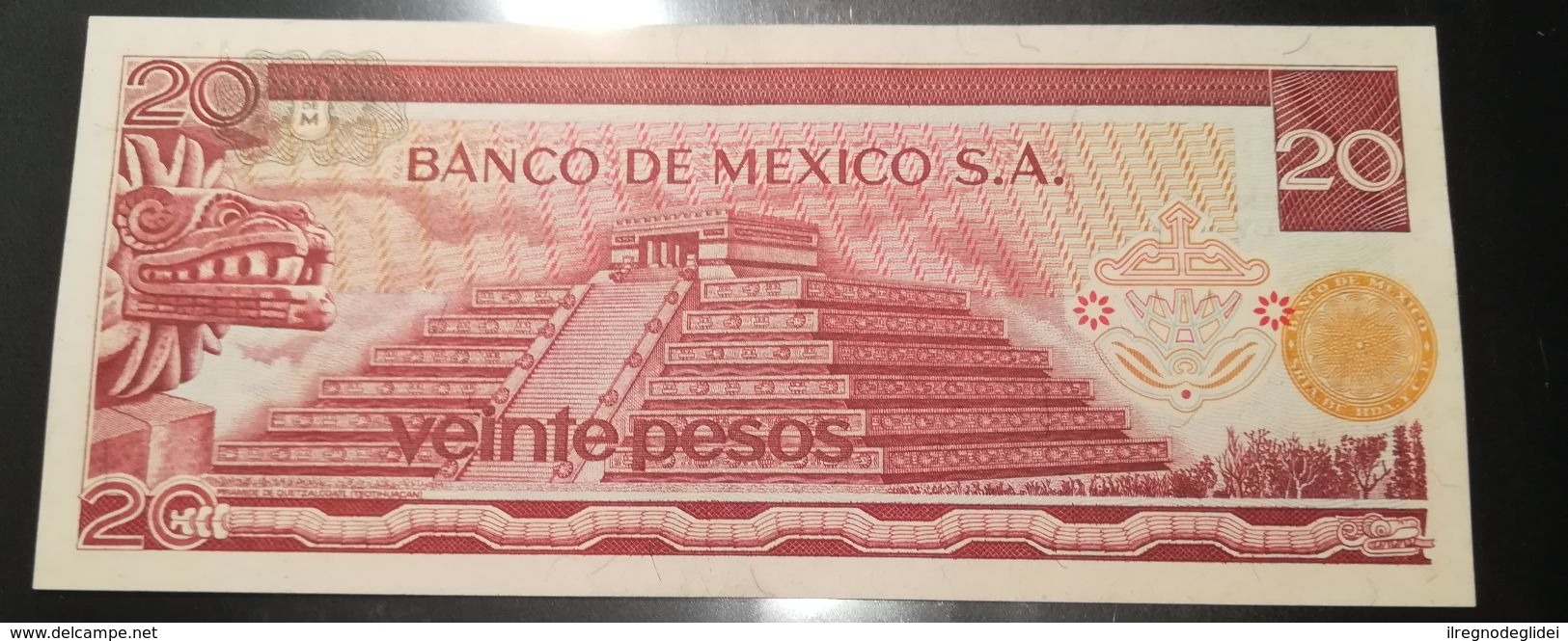 MESSICO - 20  PESOS - FIOR DI STAMPA - CARTAMONETA - PAPER MONEY - México