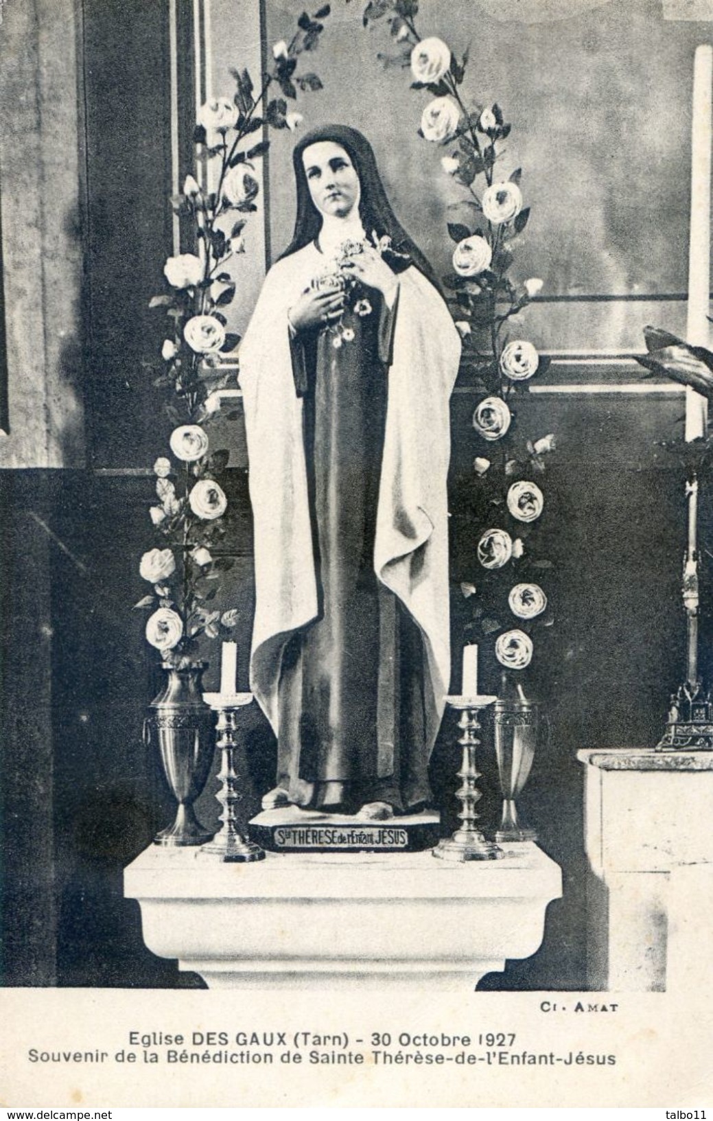 81 - Labrugière - Eglise St Felix Des Gaux - 30 Octo 1927 Souvenir De La Benediction De Ste Therese - Labruguière