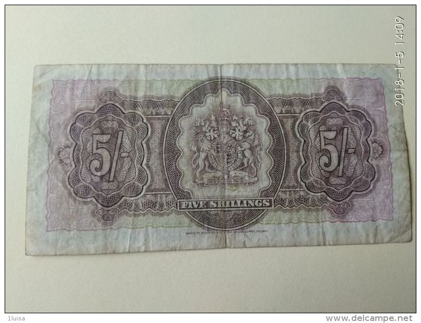 5 Shillings 1957 - Bermudas