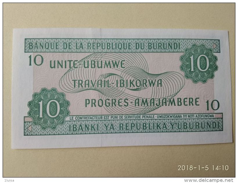 10 Francs 1997 - Burundi