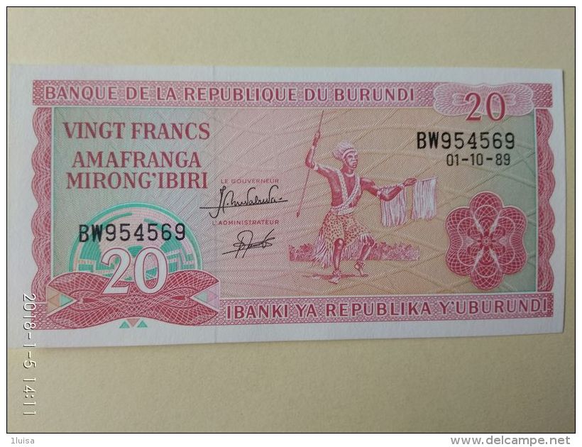 20 Francs 2005 - Burundi