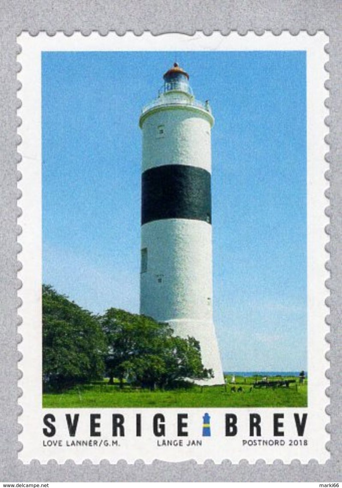 Sweden - 2018 - Lighthouses - Lange Jan - Mint Self-adhesive Coil Stamp - Nuovi