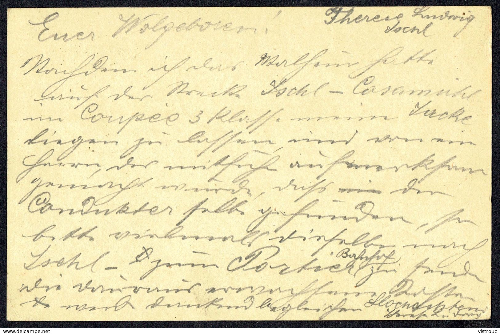 Correspondenz-Karte - MM N° 44, Aufdrückte Briefmark - Y & T N° 40 - HALLSTATT Nach OBERTRAUN - 16/8/1890. - Briefe U. Dokumente