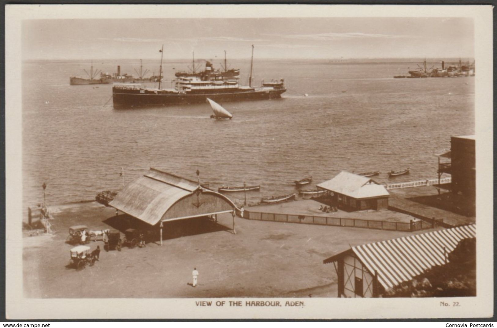 View Of The Harbour, Aden, C.1920s  - Lehem RP Postcard - Yemen