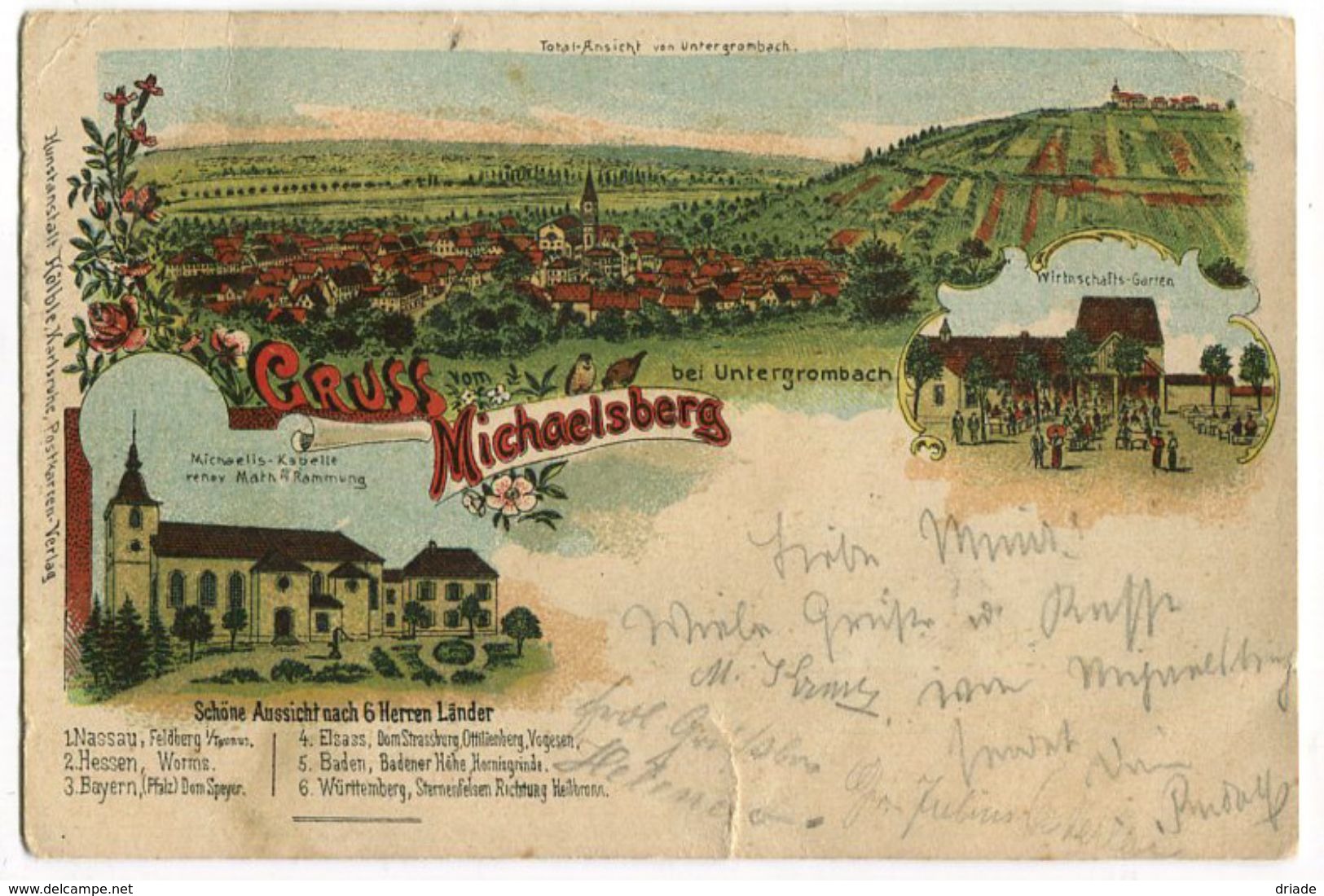 CARTOLINA  GRUSS MICHAELSBERG SIEGBURG NORDRHEIN WESTFALEN VIAGGIATA - Siegburg