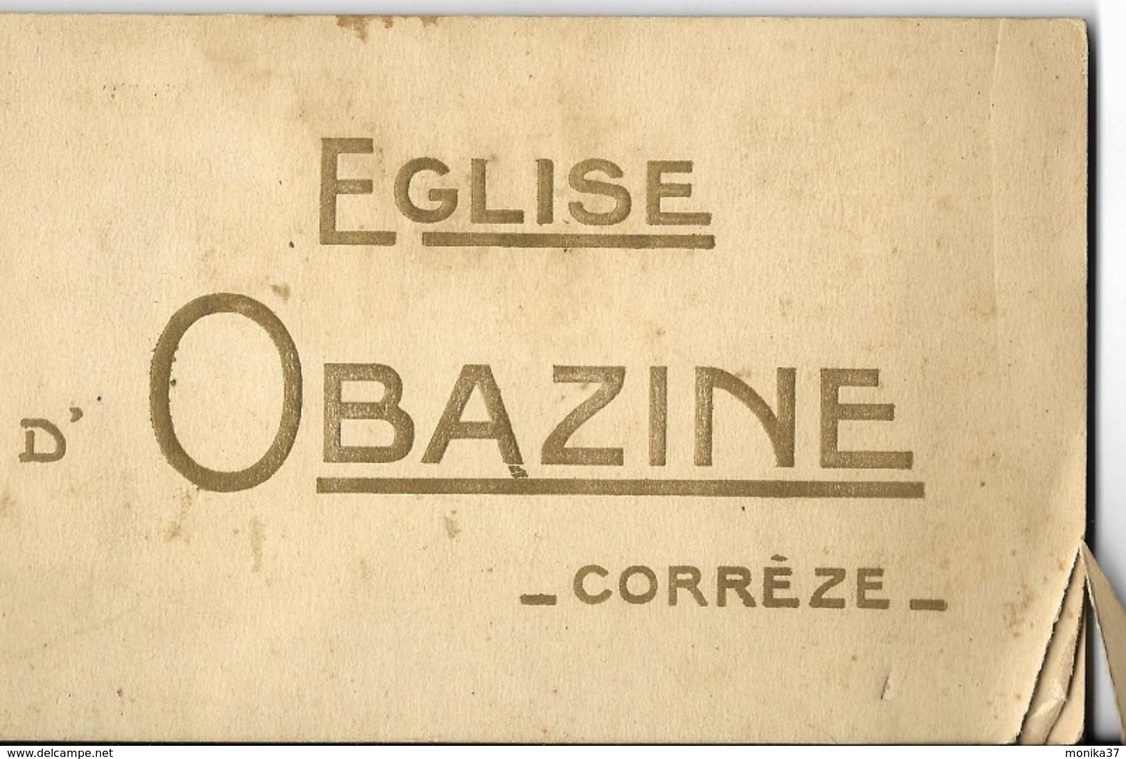 Carnet De Photos Ou Cartes Sur L'église Obazine En Corrèze 19000 - Dépliants Touristiques