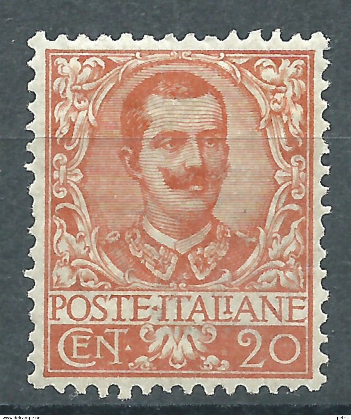 Italia 1901 Floreale 20 C MH* - Neufs