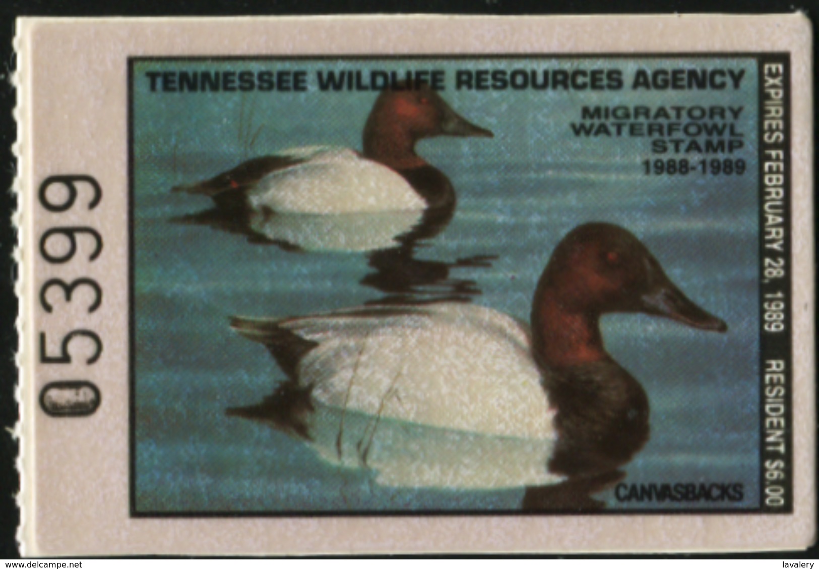 UNITED STATES USA 1988 Tennessee State Duck Ducks Birds Animals Fauna MNH - Ducks