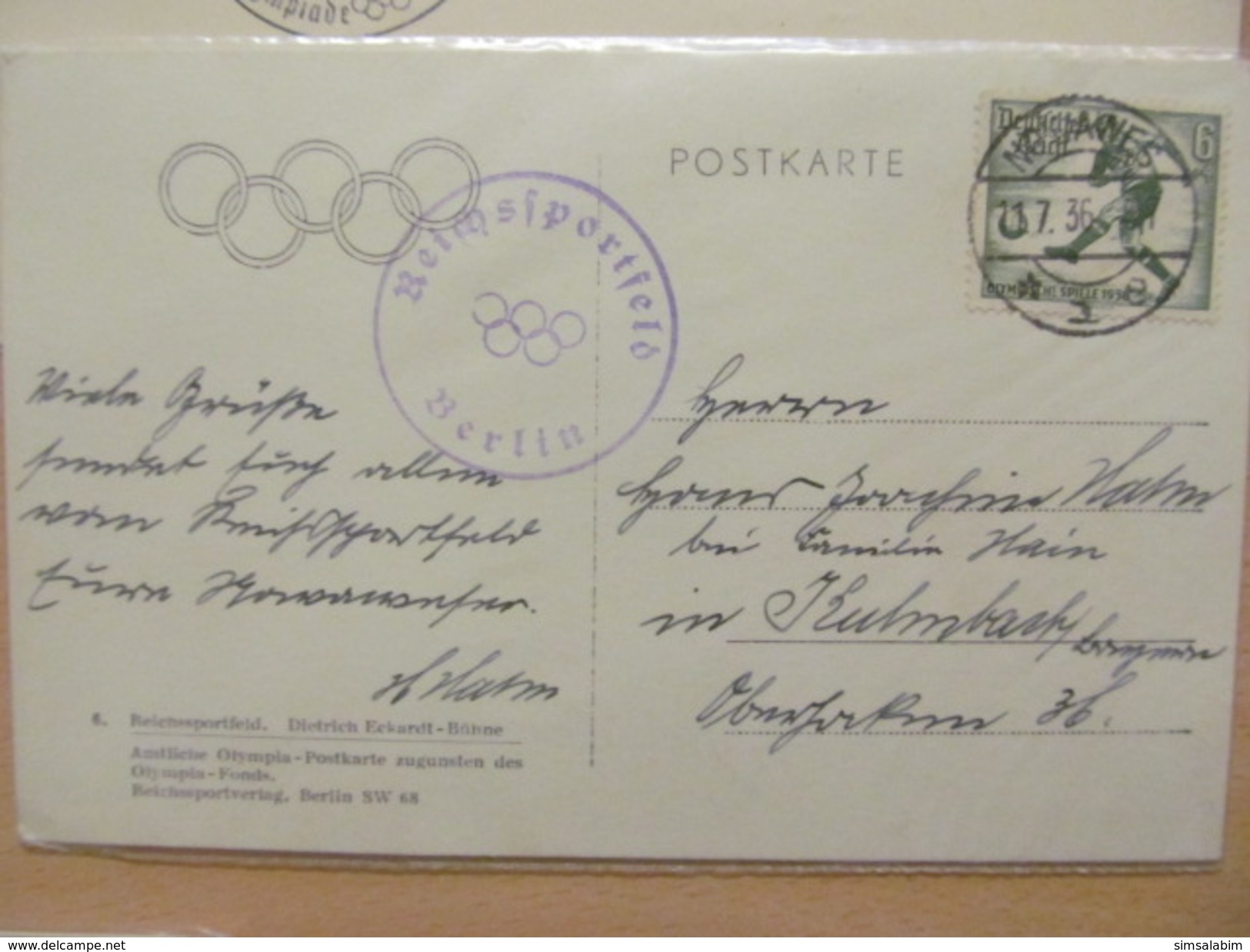 Olympiade 1936,tolle Sammlung von 21 verschiedenen SST Karten mit seltenen Stempeln!