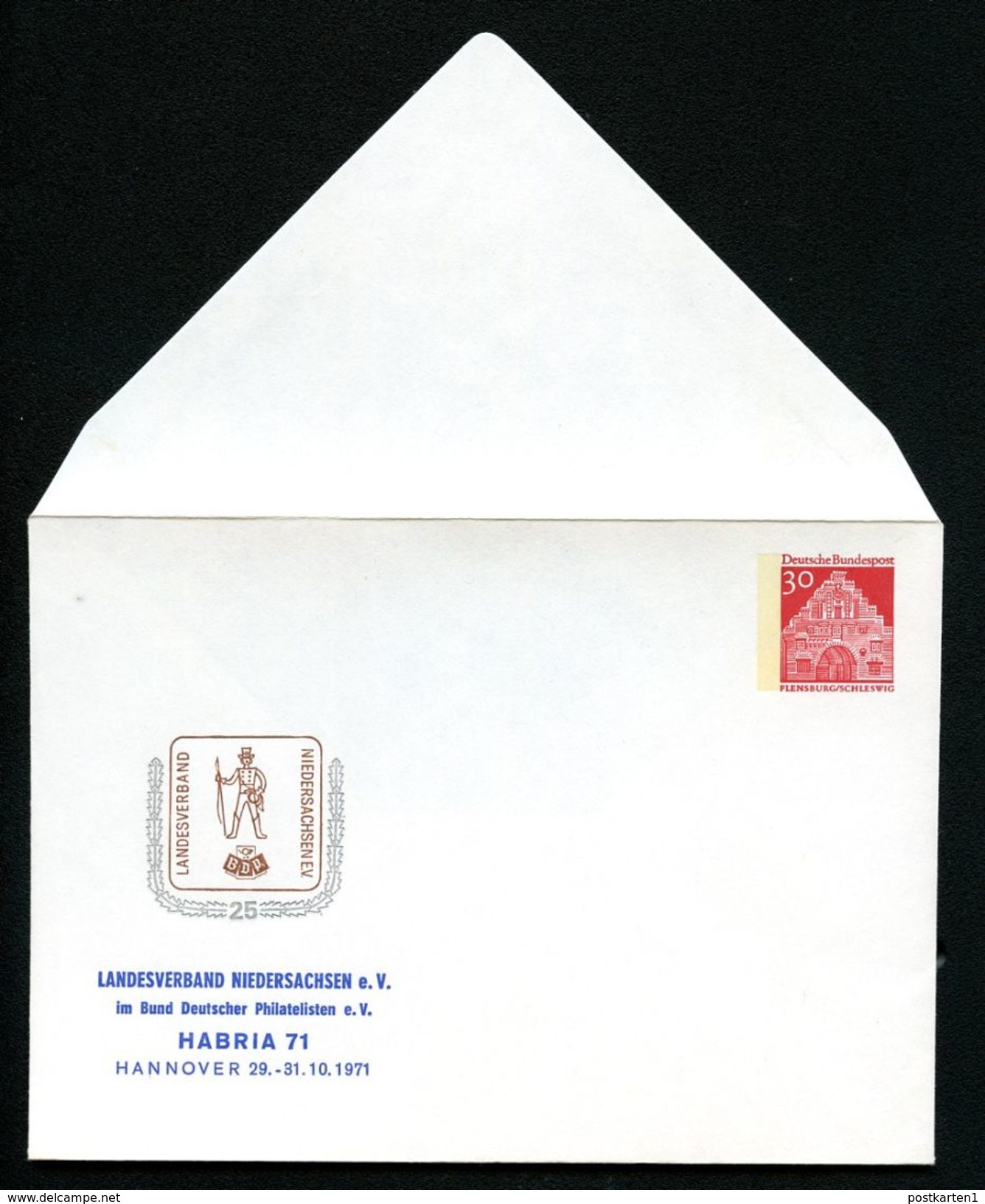 Bund PU33 D2/004 Privat-Umschlag HABRIA HANNOVER 1971  NGK 5,00 € - Enveloppes Privées - Neuves