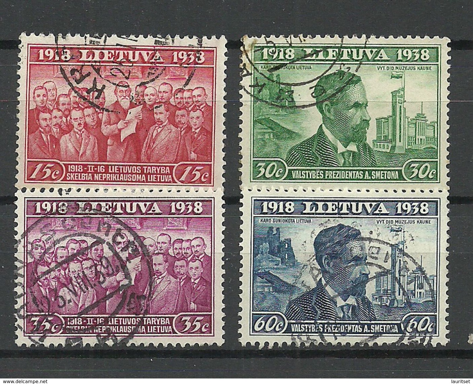 LITHUANIA Litauen 1939 Michel 425 - 428 O - Lituanie