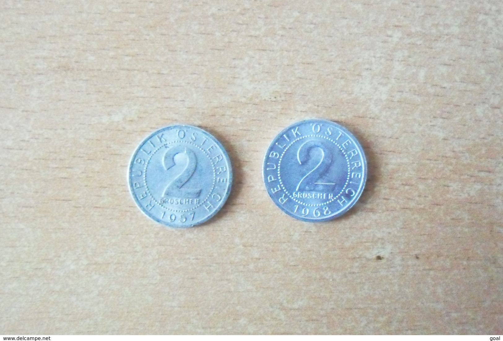 Lot De 2 Monnaies /RFA / 2 Pfennig De 1957 Et 1968 En SUP - 2 Pfennig