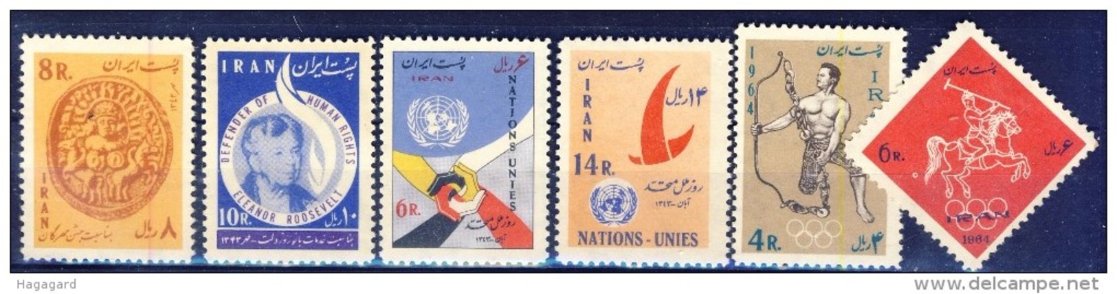 #B960. Iran 1964. Michel 1224-29. MNH(**) Please Observe The Description ! - Irán