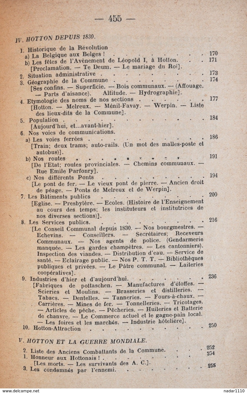 HOTTON à travers les âges - Abbé Edmond Marquet - Casterman, 1930 / La Roche, Durbuy, Melreux, Erpigny, Fanzel, Soy