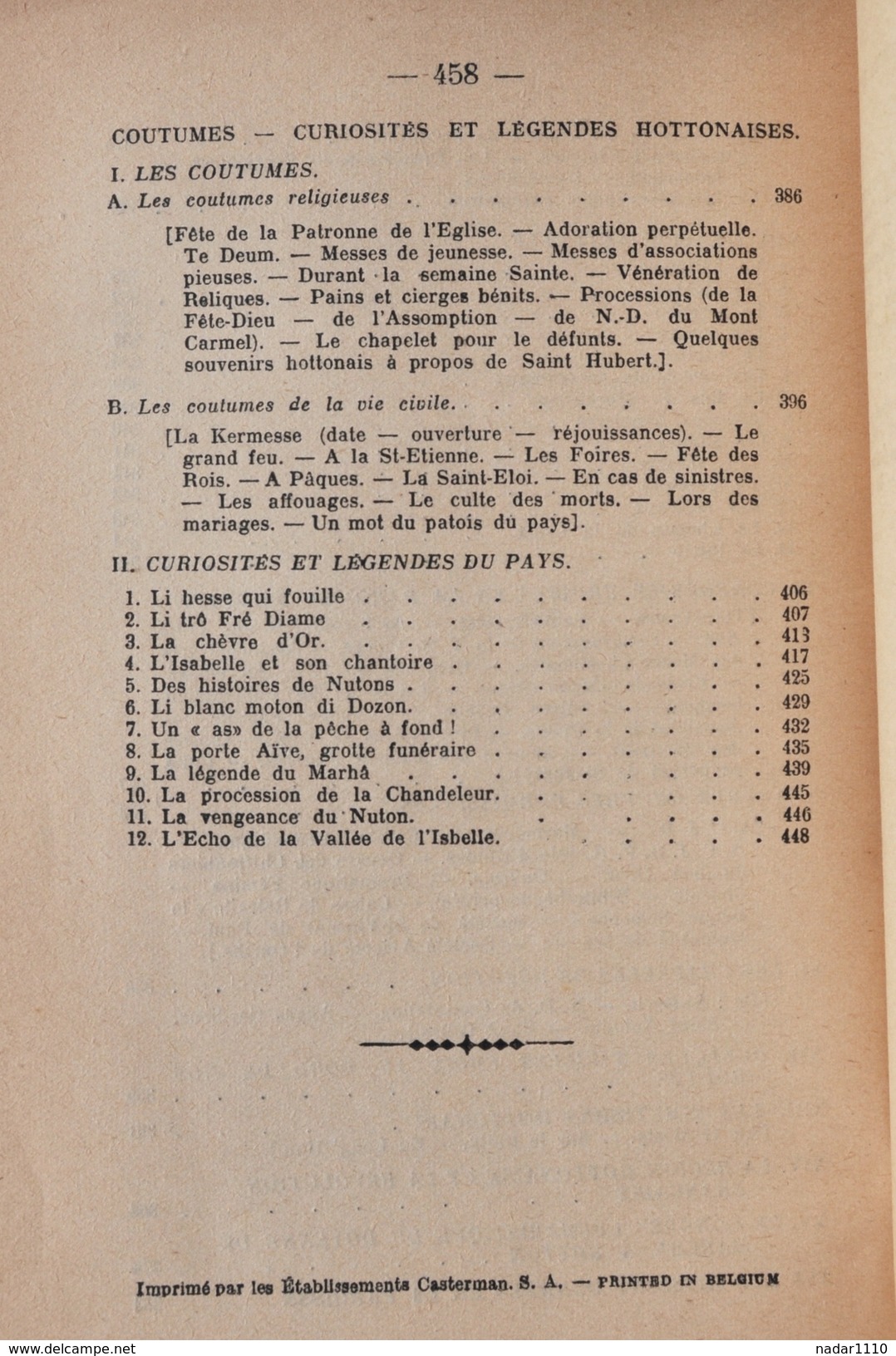 HOTTON à travers les âges - Abbé Edmond Marquet - Casterman, 1930 / La Roche, Durbuy, Melreux, Erpigny, Fanzel, Soy