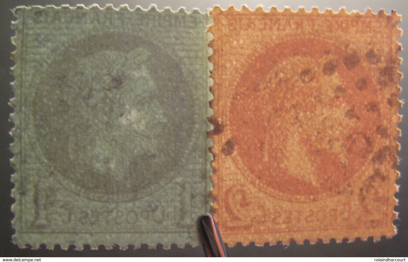 LOT R1595/76 - NAPOLEON III Lauré N°25 + N°26 - Cote : 75,00 € - 1863-1870 Napoleon III Gelauwerd