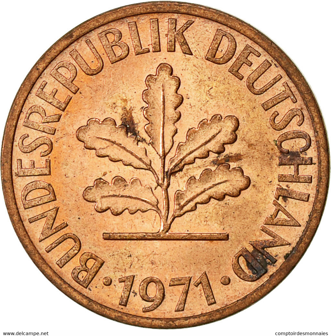 Monnaie, République Fédérale Allemande, 2 Pfennig, 1971, Munich, TTB+, Copper - 2 Pfennig