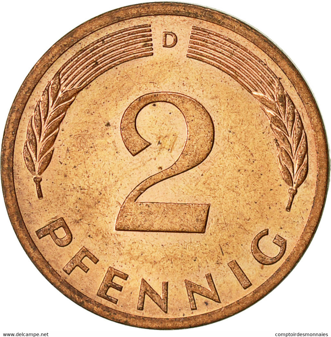 Monnaie, République Fédérale Allemande, 2 Pfennig, 1971, Munich, TTB+, Copper - 2 Pfennig