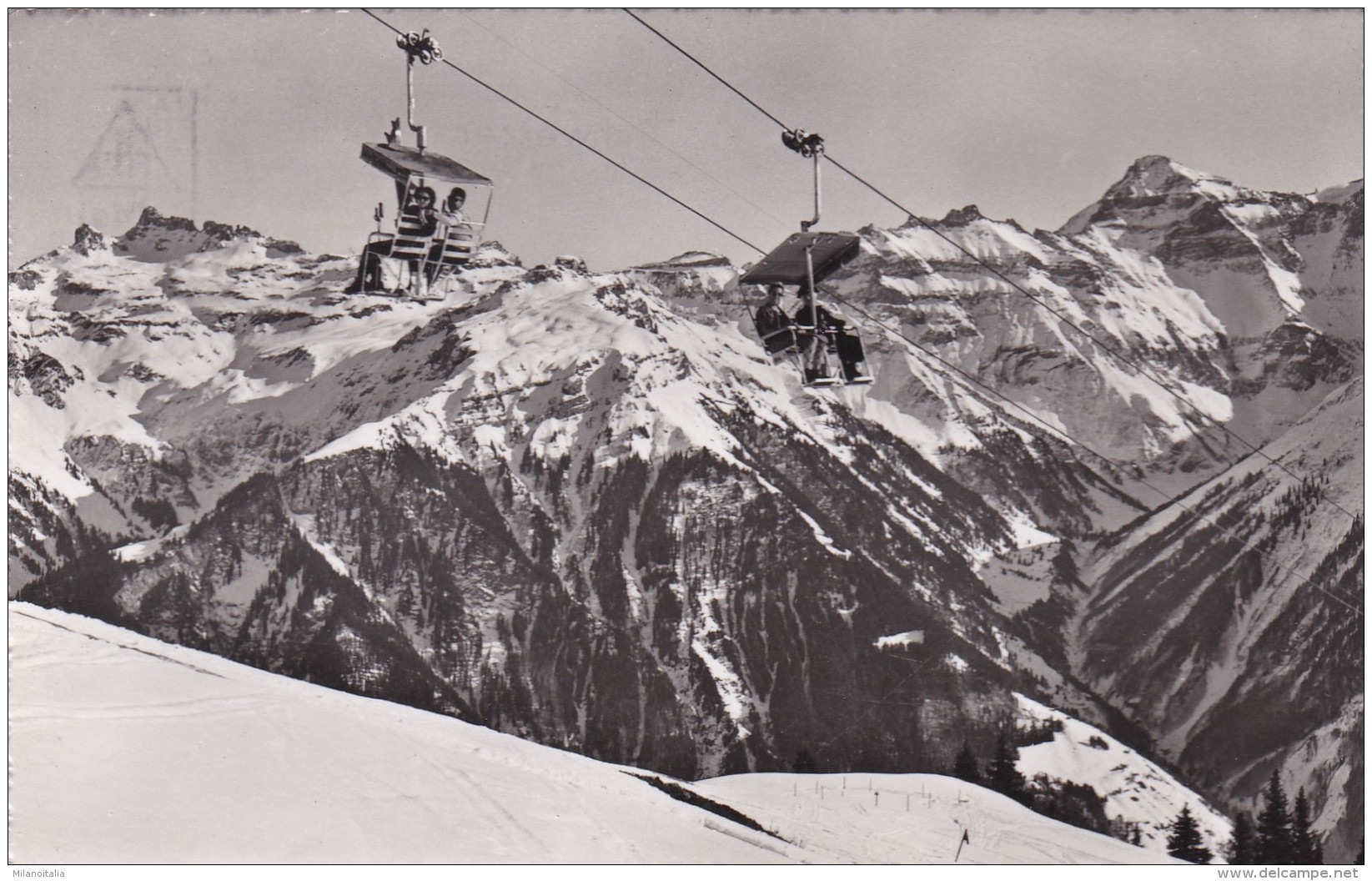 Braunwald - Sesselbahn Gumen (1888/2) * 17. 3. 1954 - Braunwald