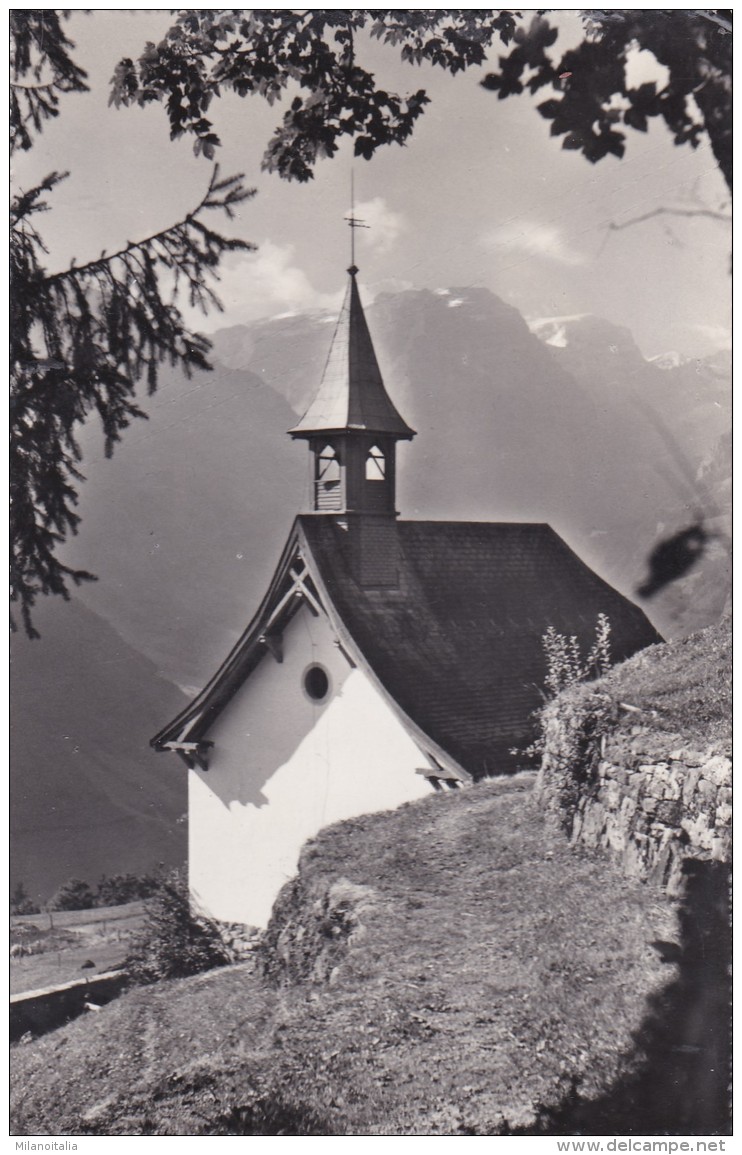 Braunwald - Bergkirchli Gegen Selbsanft Und Bifertenstock (1158/13) * 16. 6. 1958 - Braunwald