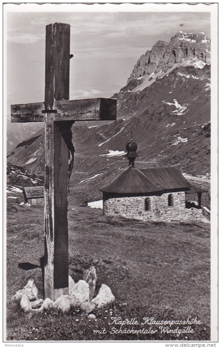 Kapelle Klausenpasshöhe Mit Schächentaler Windgälle (188) * 21. VI. 1958 - Sonstige & Ohne Zuordnung