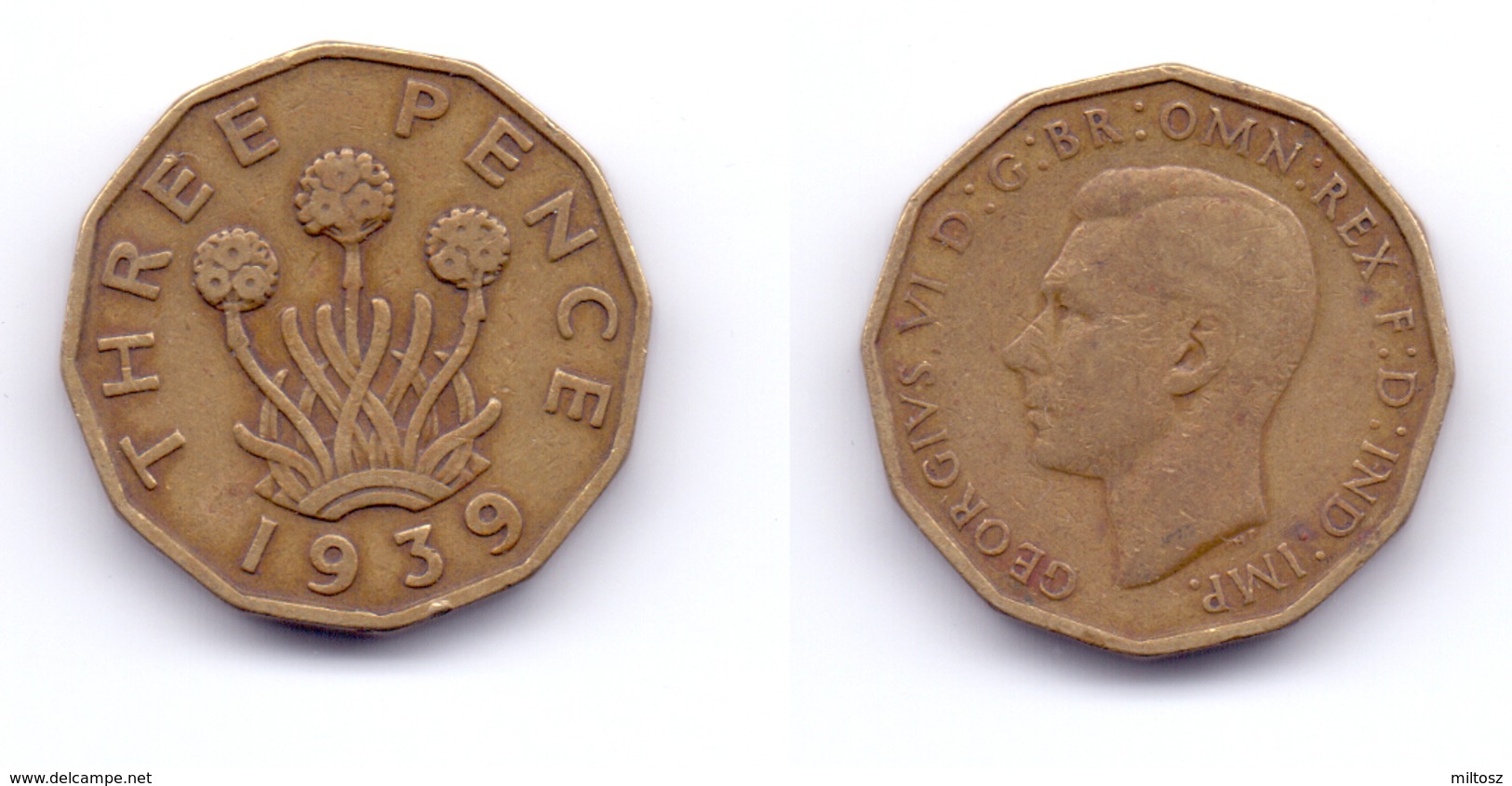 Great Britain 3 Pence 1939 - F. 3 Pence