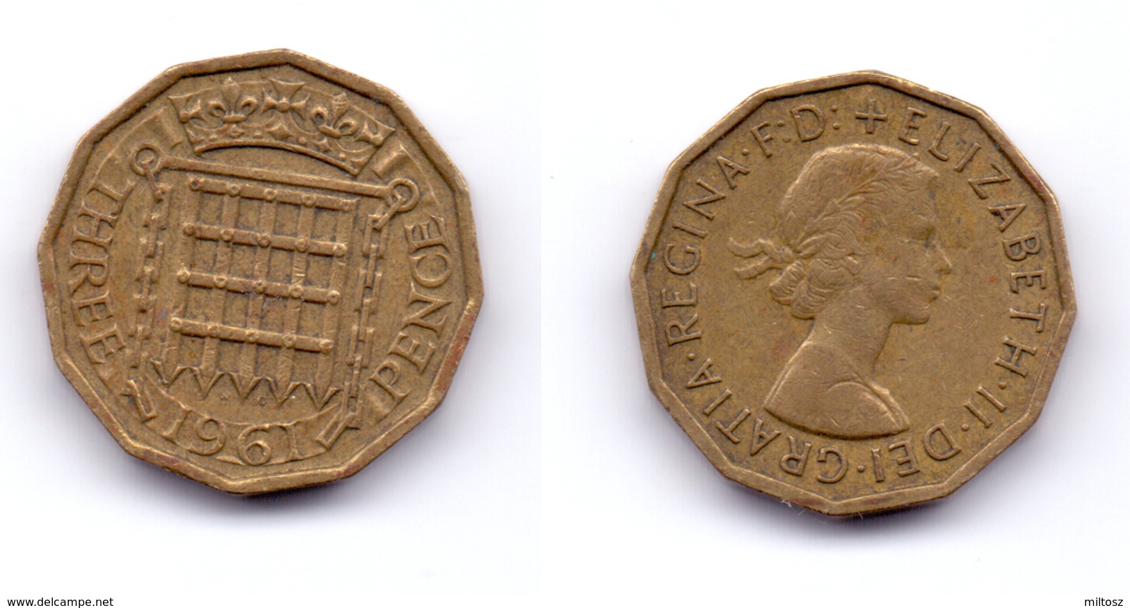 Great Britain 3 Pence 1961 - F. 3 Pence