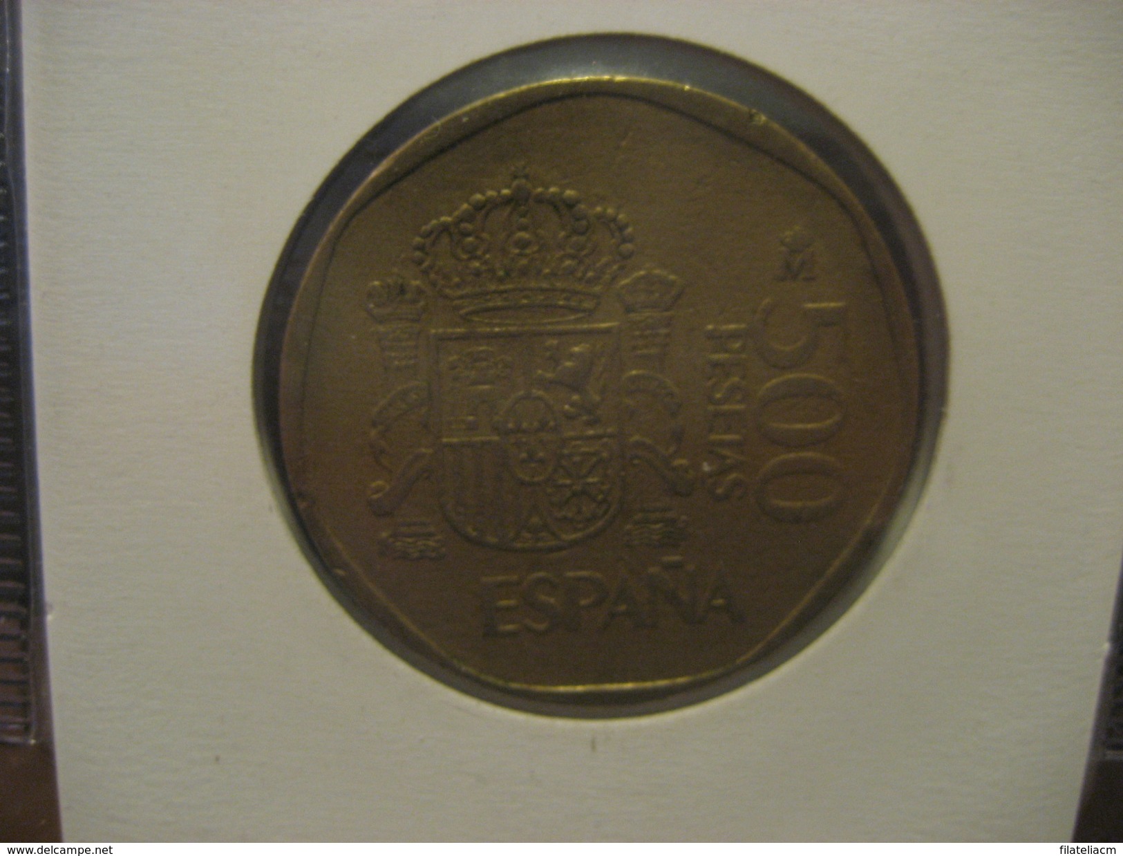 500 Pesetas 1989 SPAIN Juan Carlos I & Sofia Coin - 500 Peseta