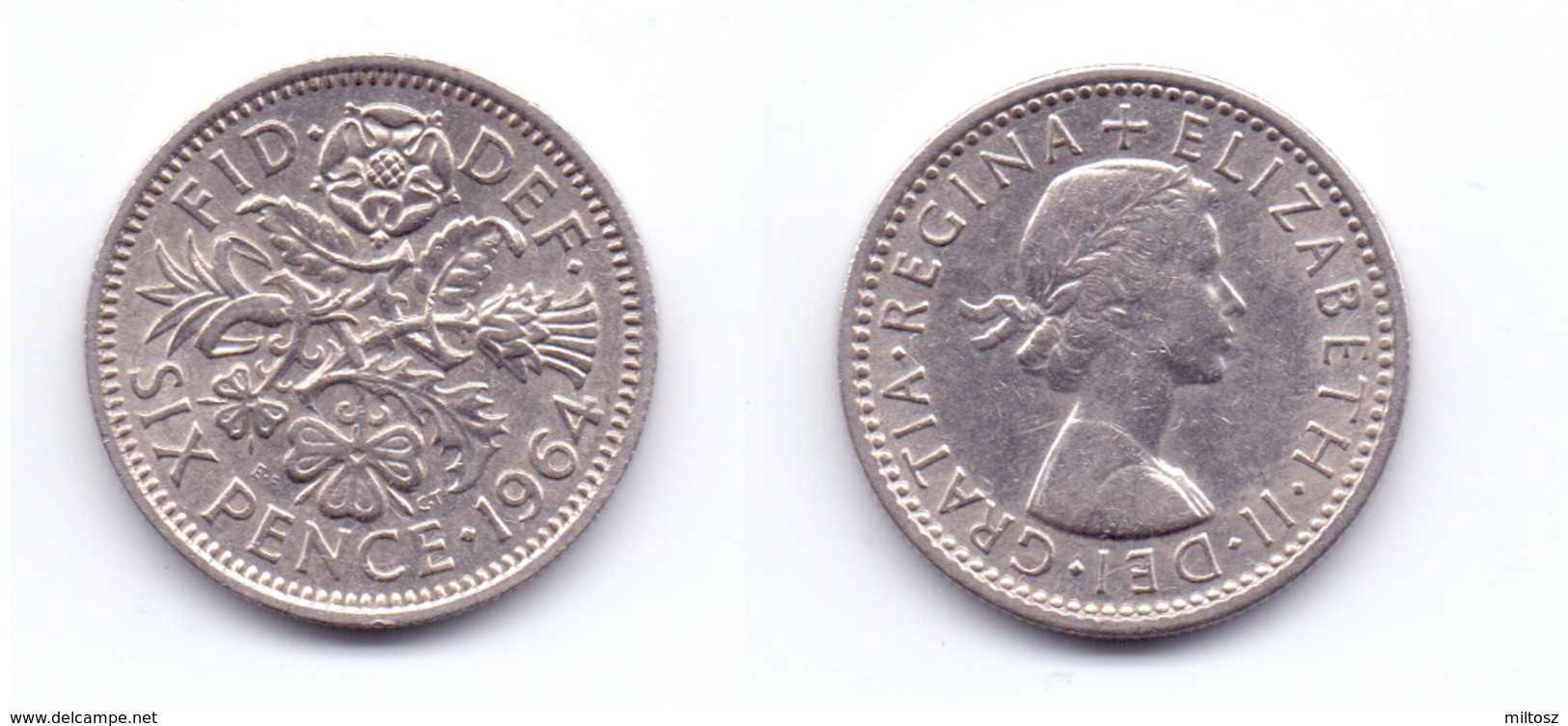 Great Britain 6 Pence 1964 - H. 6 Pence