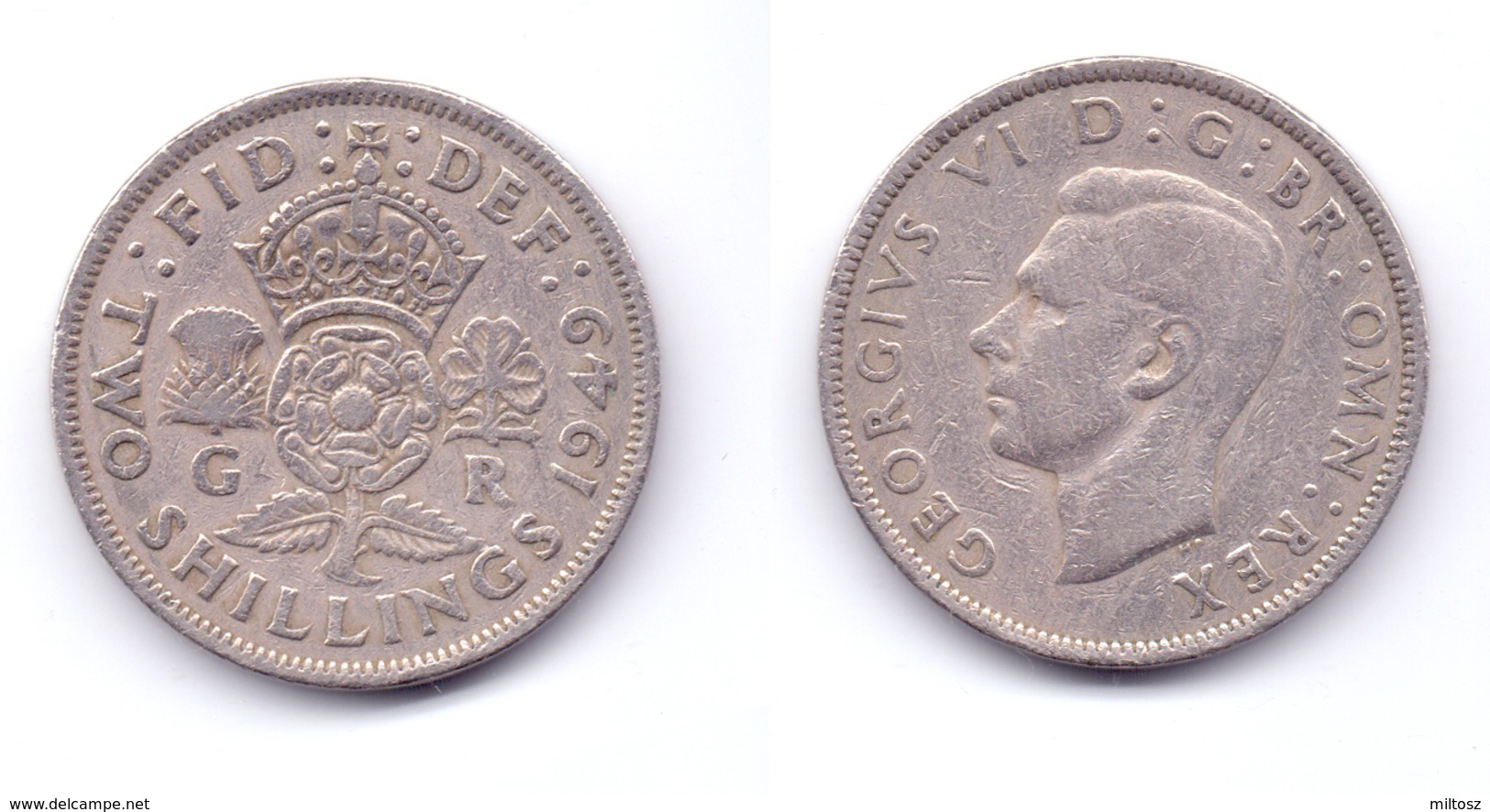 Great Britain 2 Shillings 1949 - J. 1 Florin / 2 Shillings