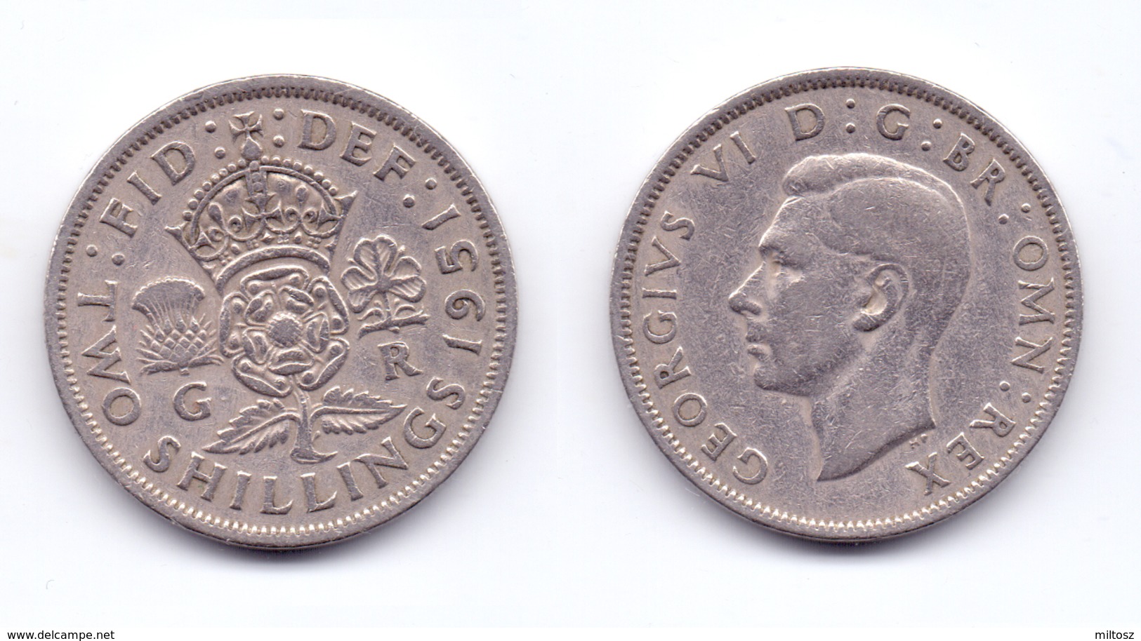 Great Britain 2 Shillings 1951 - J. 1 Florin / 2 Schillings