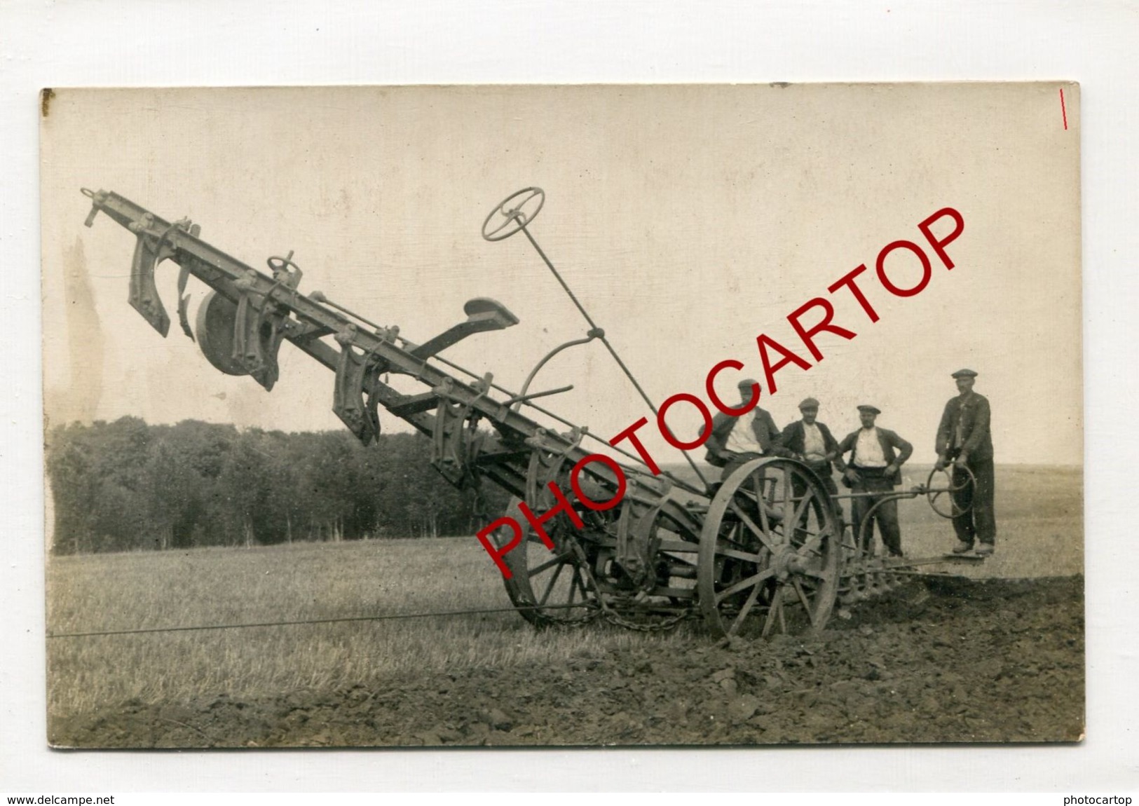 Labourage A VAPEUR Par CABLE Et LOCOMOBILE-A. COPIN-SOISSONS-Agriculture-Technique-6x CARTES PHOTOS-France-02- - Soissons