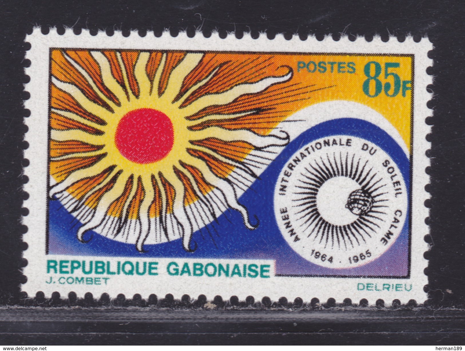 GABON N° 178 ** MNH Neuf Sans Charnière, TB (D4042) Cosmos, Année Internationale Du Soleil Calme - Gabon (1960-...)