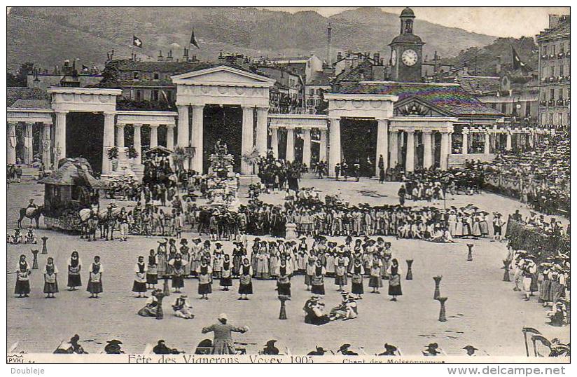 SUISSE VD  VEVEY  Fête Des Vignerons 1905  Chant Des Moissonneurs - Vevey