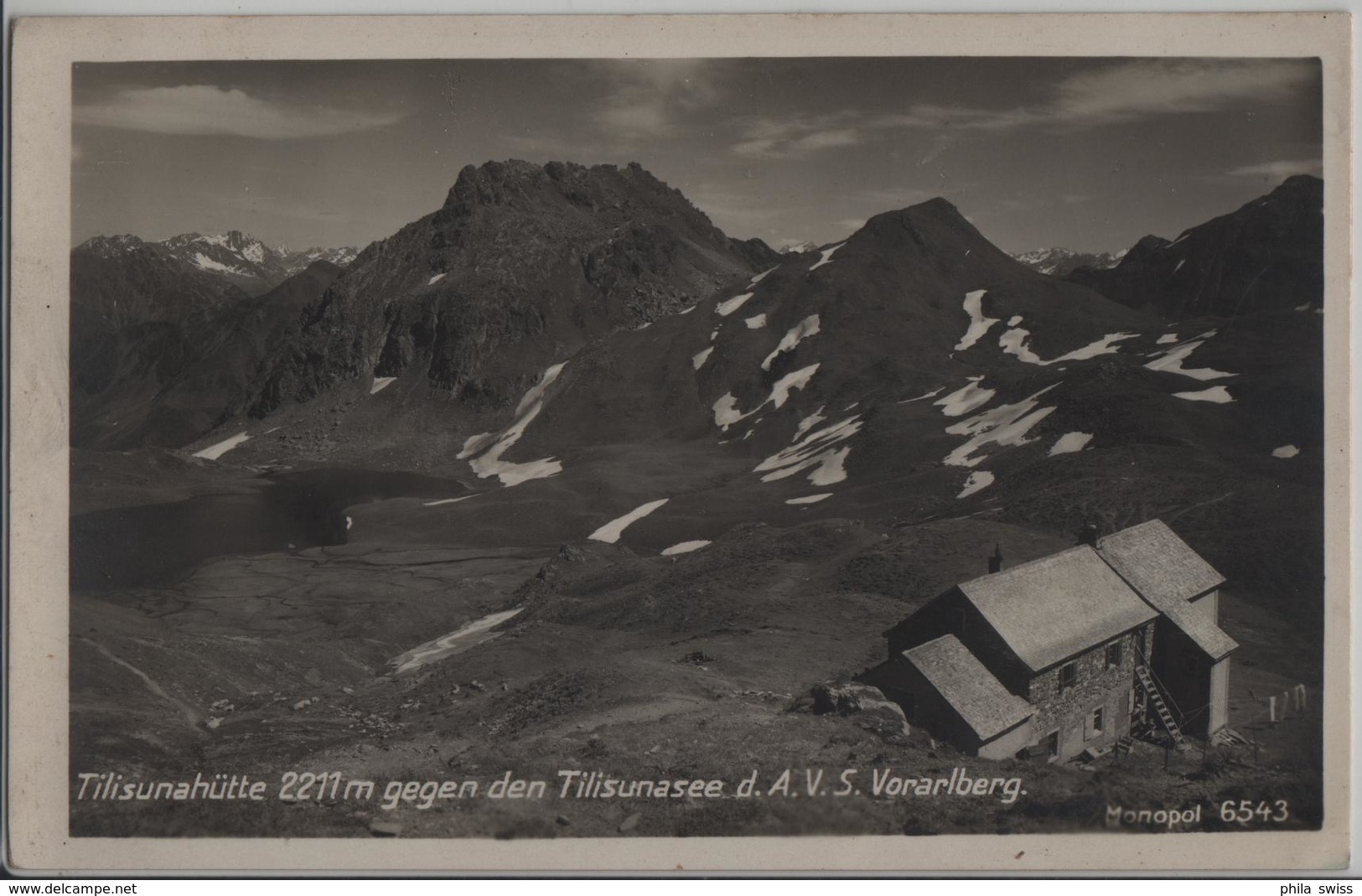 Tilisuna-Hütte, 2211m Gegen Den Tilisunasee D. A.V.S. Vorarlberg - Schruns