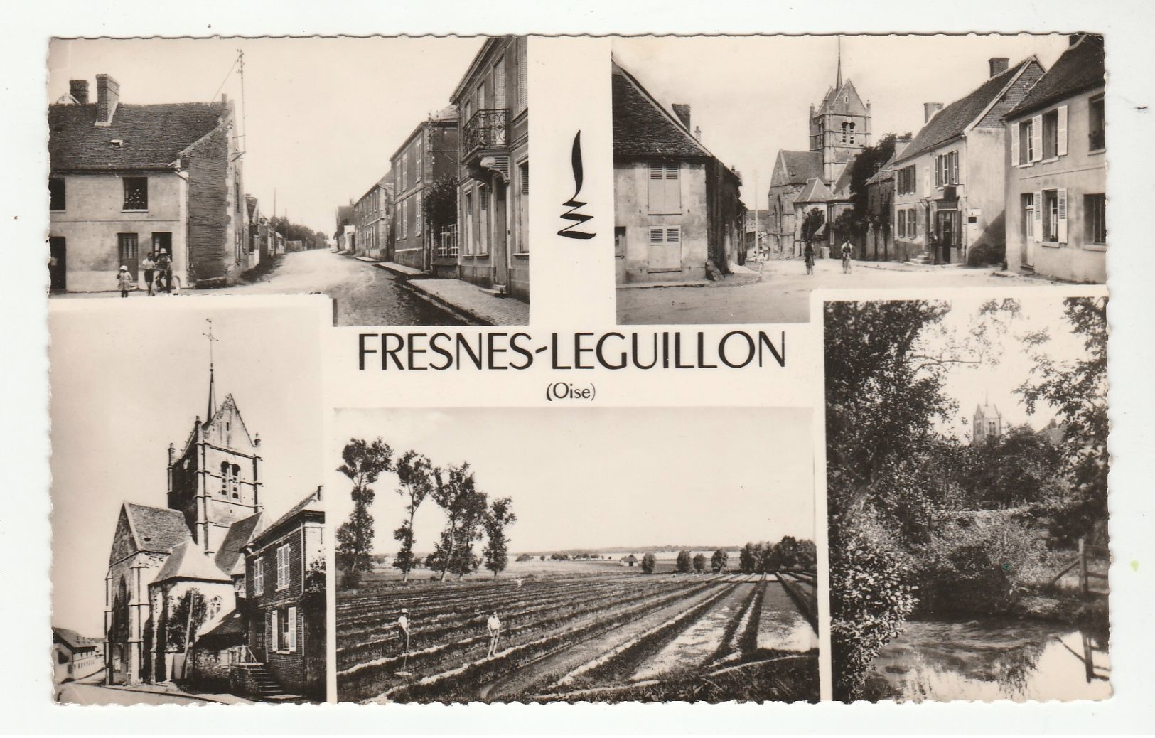 FRESNES-L'EGUILLON (Oise) - Multivues - Format CPA - Dentelée - - Andere & Zonder Classificatie