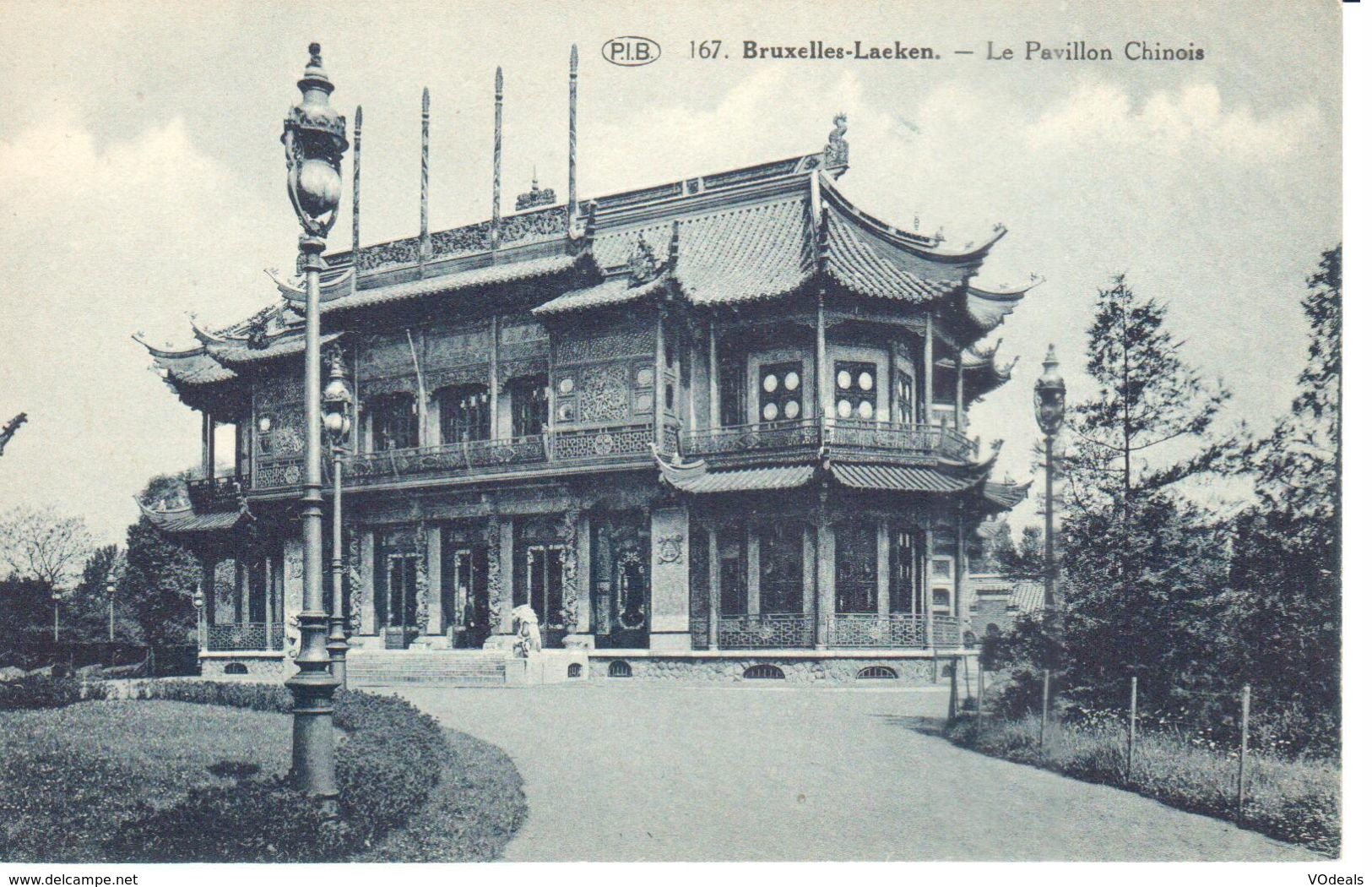 Bruxelles - Brussel - CPA - Le Pavillon Chinois - Lanen, Boulevards