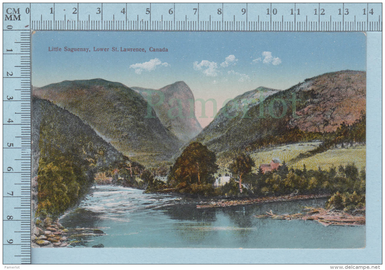 Saguenay Quebec Canada - Little Saguenay  Lower St-Laurence - Postcard Carte Postale - Saguenay