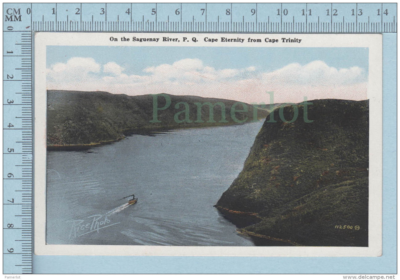 Saguenay Quebec Canada - On The Saguenay River Cape Eternity From Capr Trinity  - Postcard Carte Postale - Other & Unclassified