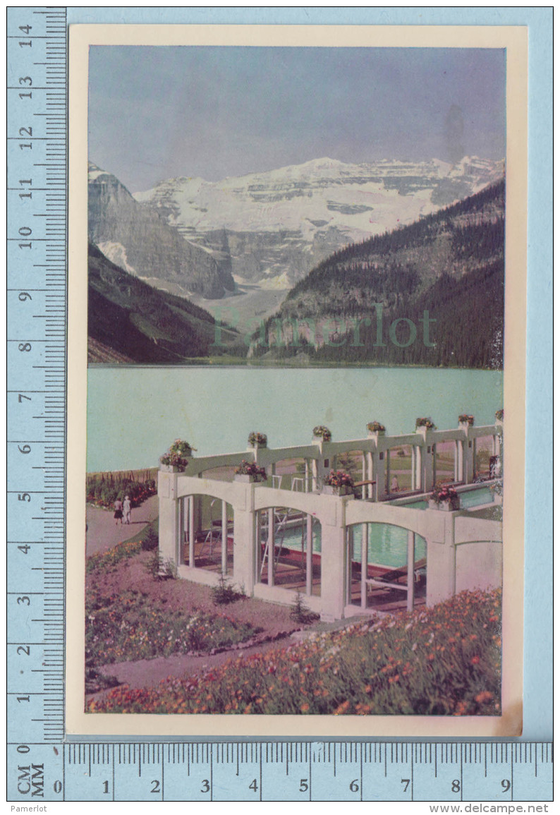 Lake Louise Alberta Canada - Swimming Pool Chateau Lake Louise -  Postcard Carte Postale - Lac Louise