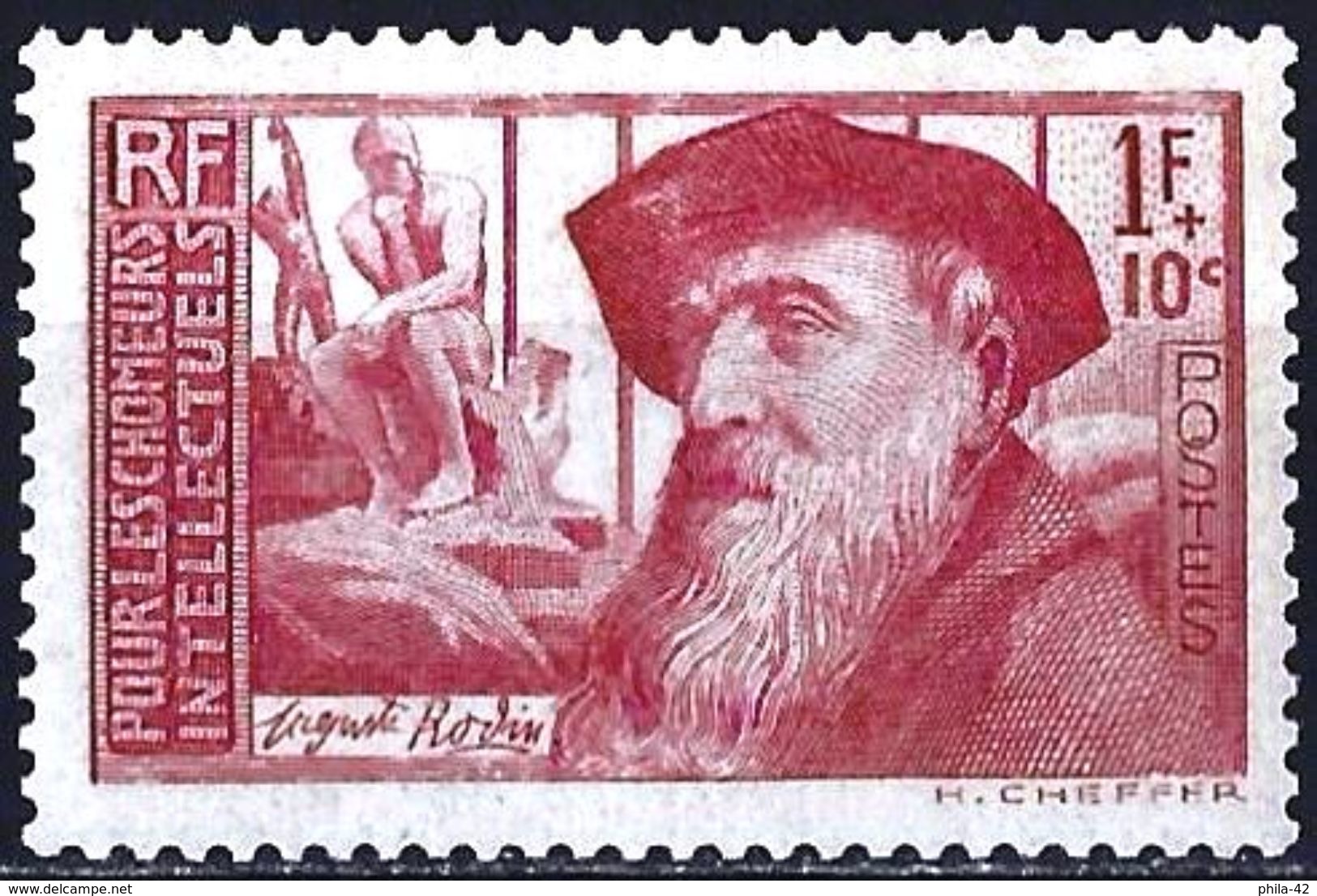 France 1938 - The Sculptor Auguste Rodin ( Mi 420 - YT 384 ) MNH** - Neufs