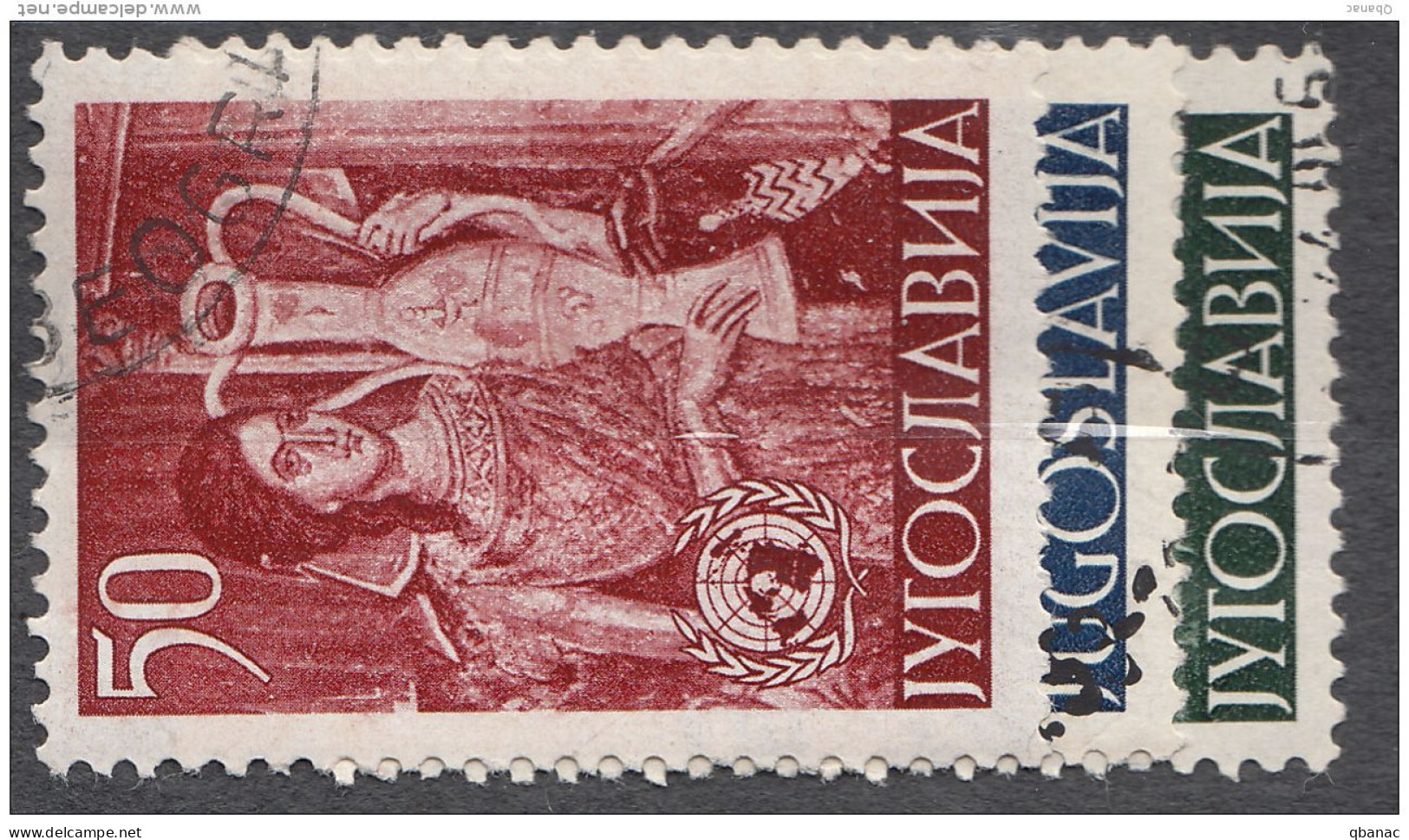 Yugoslavia Republic Art 1953 Mi#714-716 Used - Gebruikt