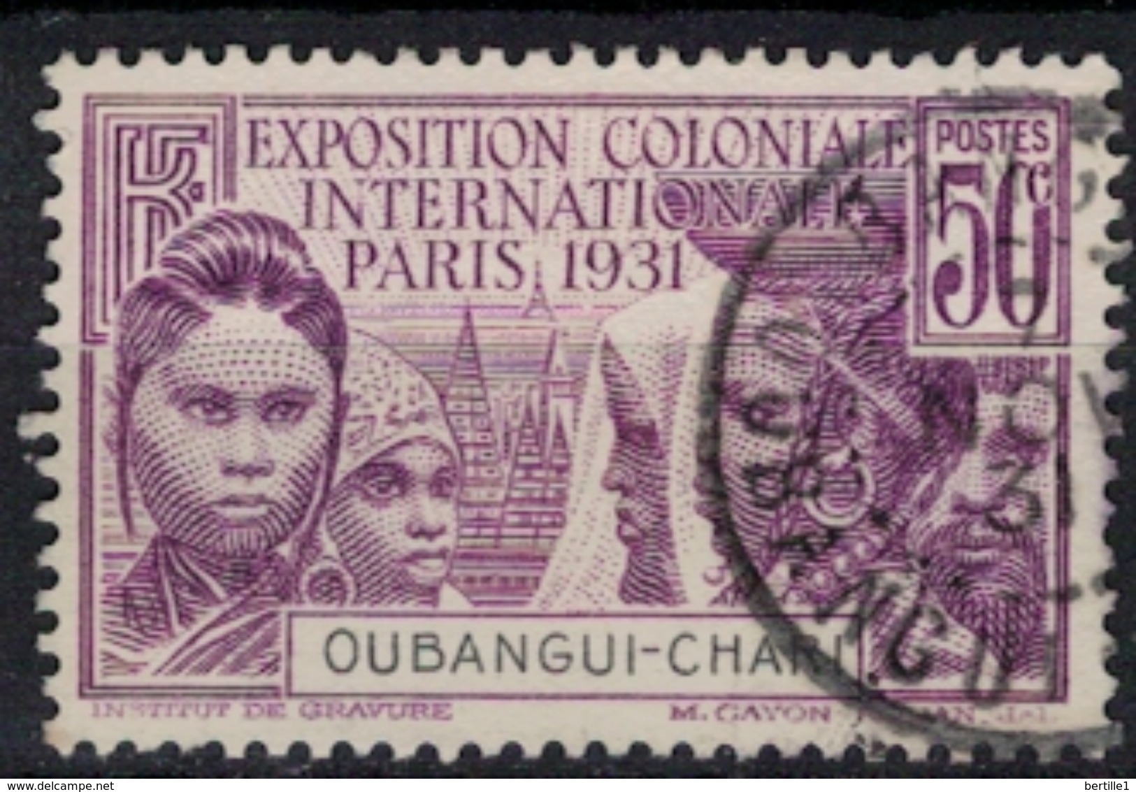 OUBANGUI          N°  YVERT      85          OBLITERE       ( O   2/33 ) - Oblitérés