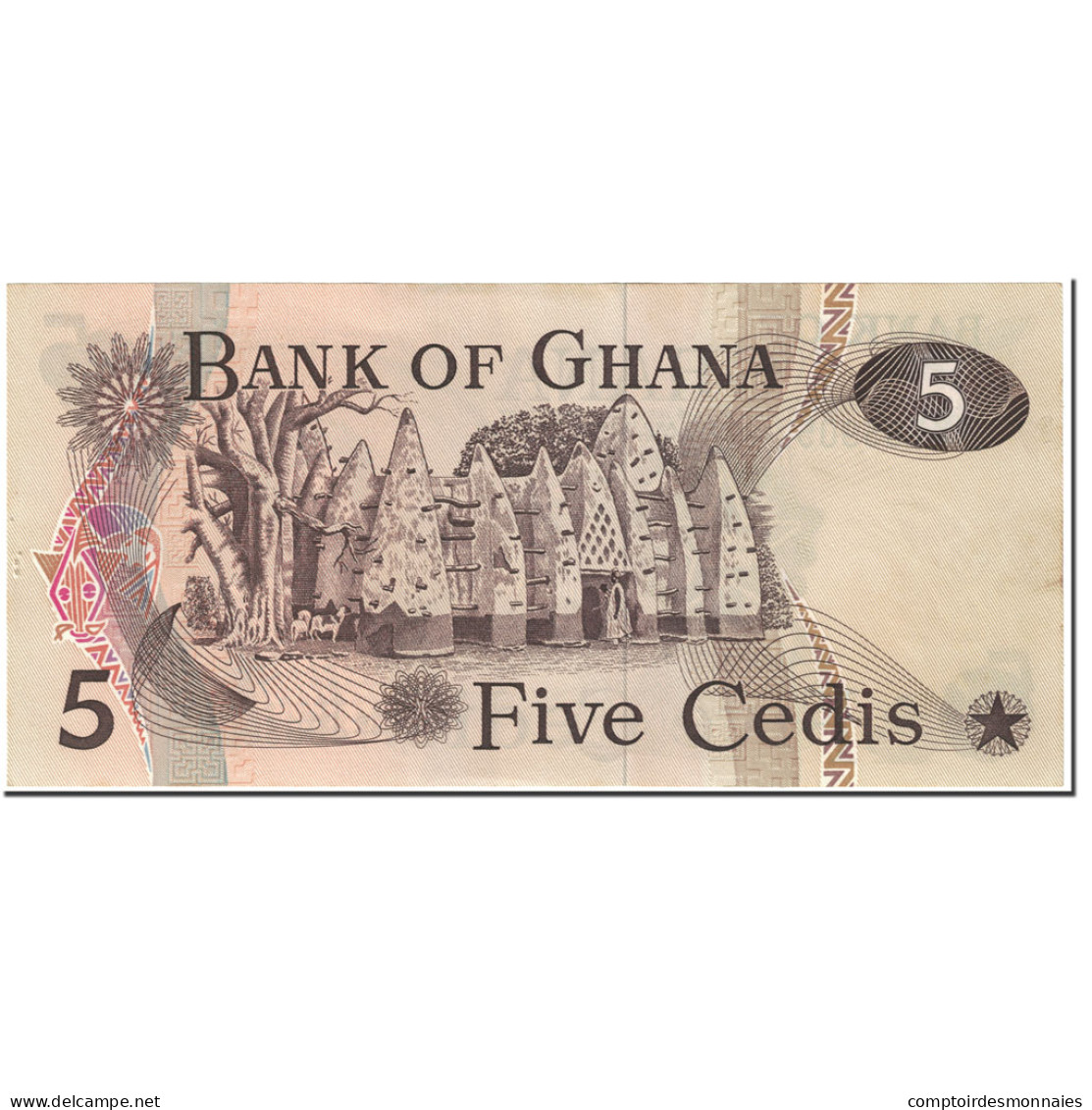 Billet, Ghana, 5 Cedis, 1977, 1977-07-04, KM:15b, NEUF - Ghana