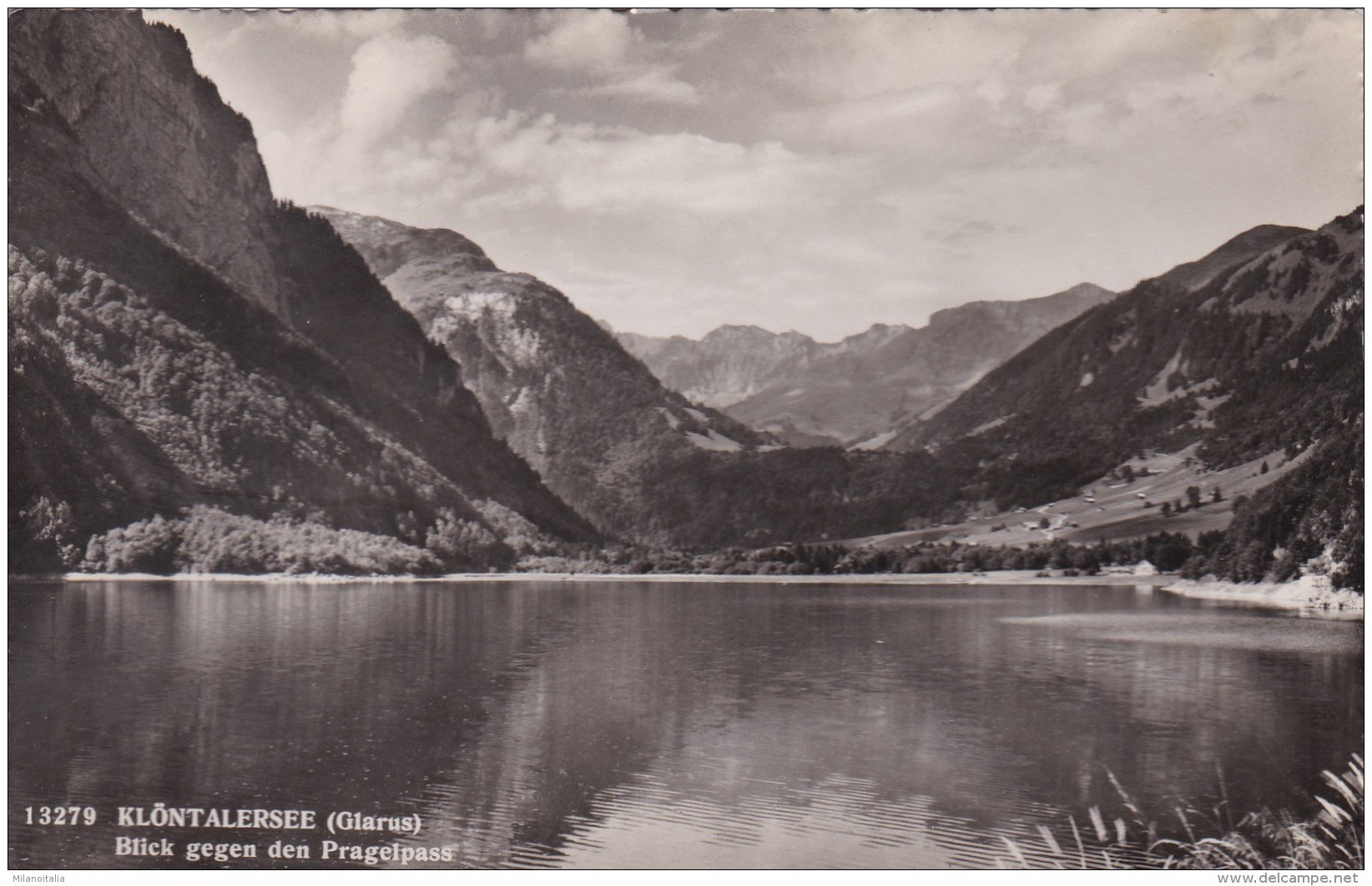 Klöntalersee (Glarus) - Blick Gegen Den Pragelpass (13279) - Sonstige & Ohne Zuordnung